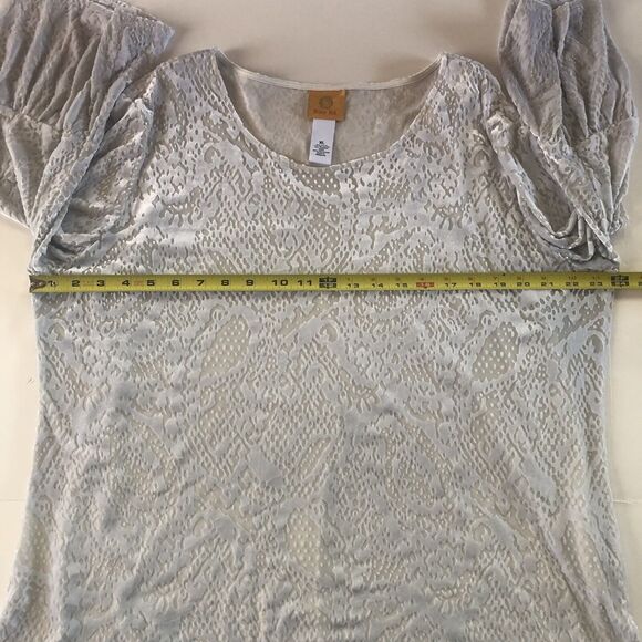 Ruby Rd. Tunic Top 3/4 Bell Sleeve Built In Tank Top XL - Picture 8 of 11